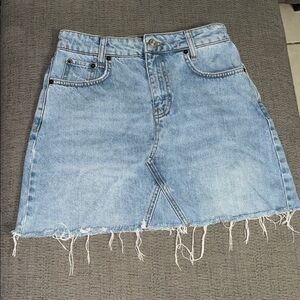BDG Light Blue Denim Skirt Urban Outfitters